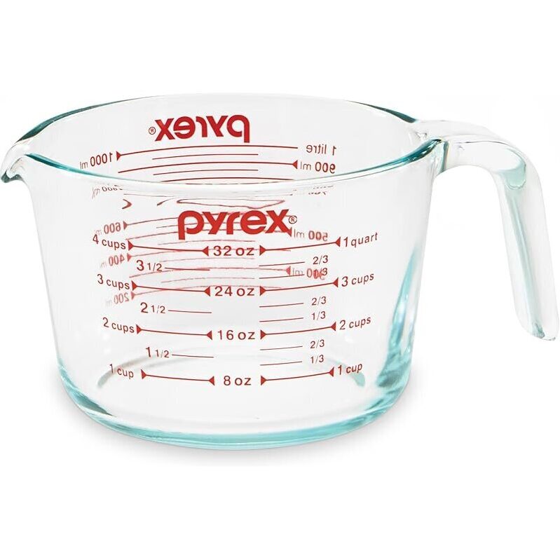 4-Cup Glass Measuring Cup for Baking and Cooking - Pyrex