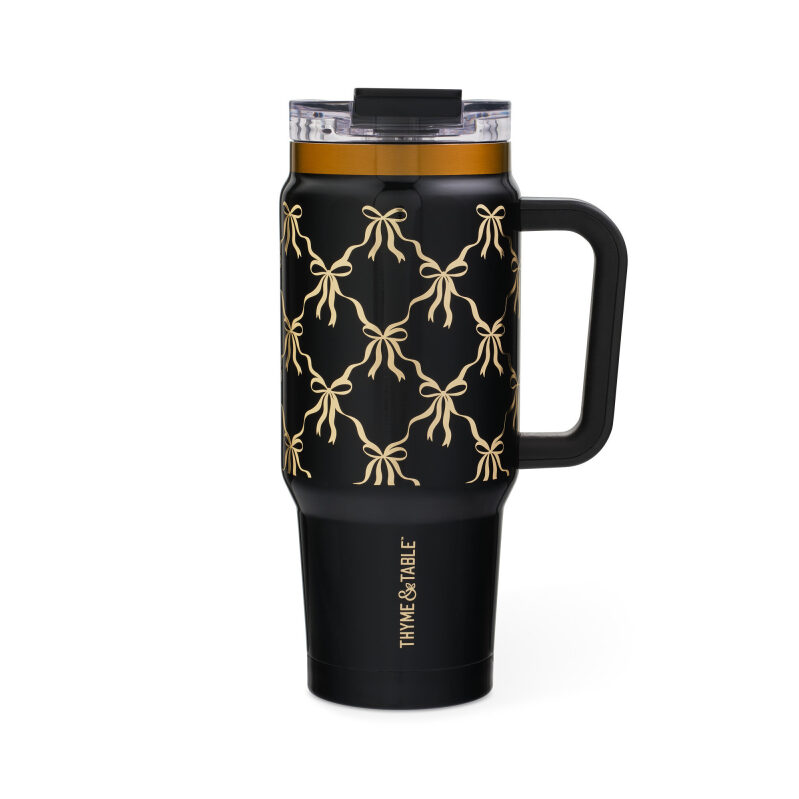 Thyme & Table 32oz Stainless Steel Luna Tumbler with Handle