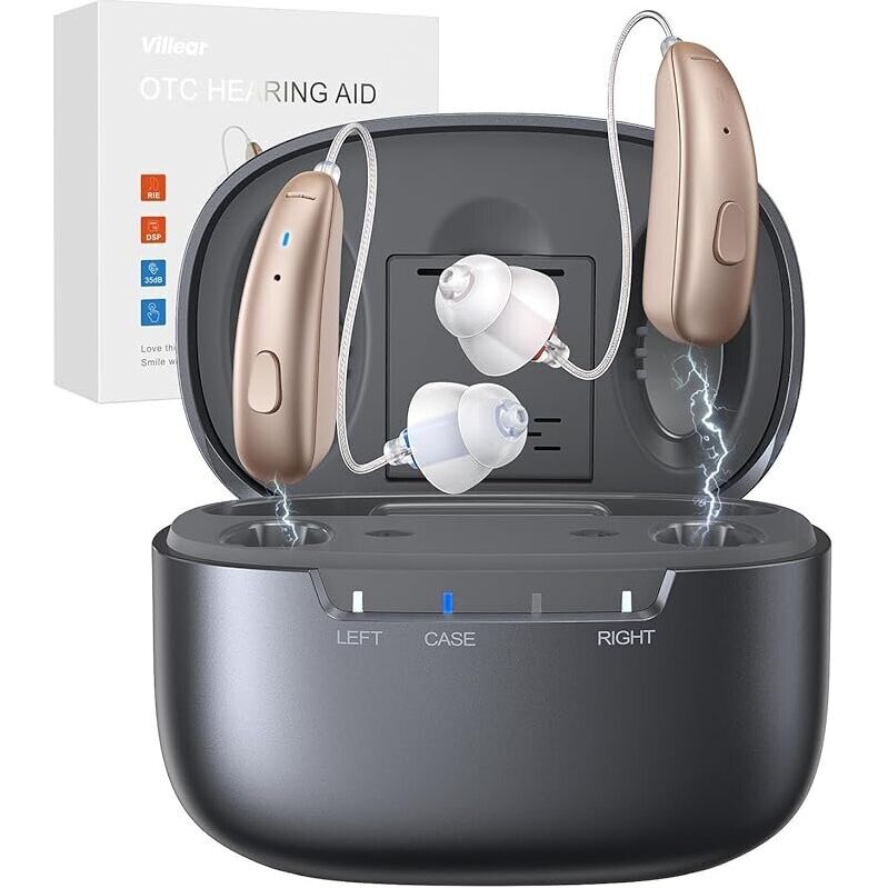Villear 16-Ch OTC Rechargeable Hearing Aids: Superior Sound Clarity