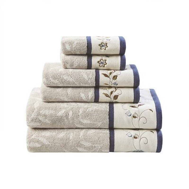 Affordable Luxury: Madison Park 100% Cotton Floral Bath Towel Set