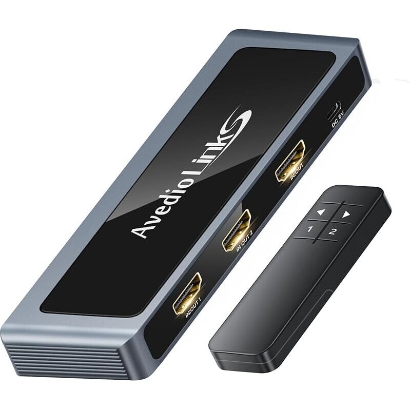 Avediol Links 8K HDMI 2.1 Switch 4K@120Hz - Perfect for Seamless Multimedia Switching