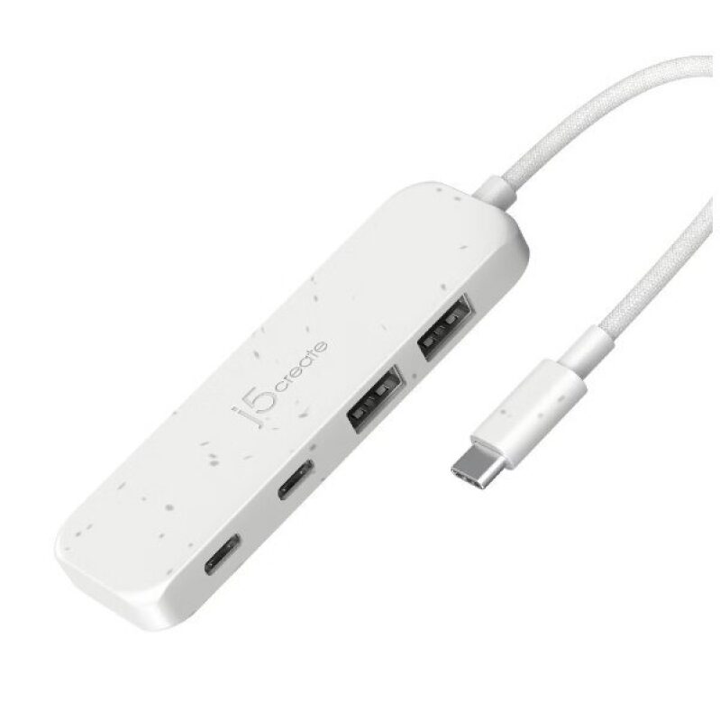 Eco-Friendly USB-C to 4-port USB-C and USB-A Gen 2 Hub for $16