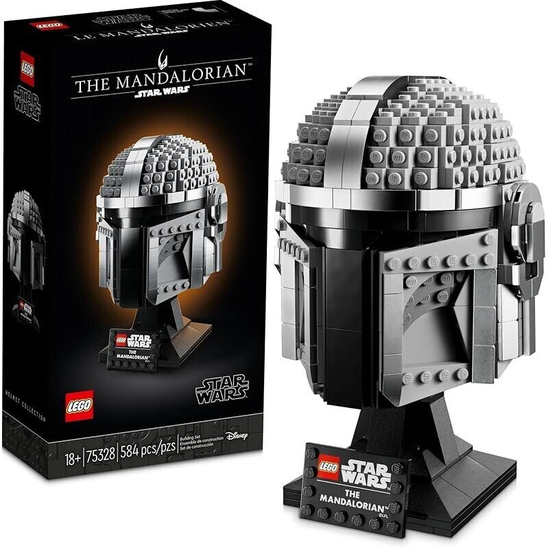 LEGO Star Wars The Mandalorian Helmet 75328: Iconic Display Model