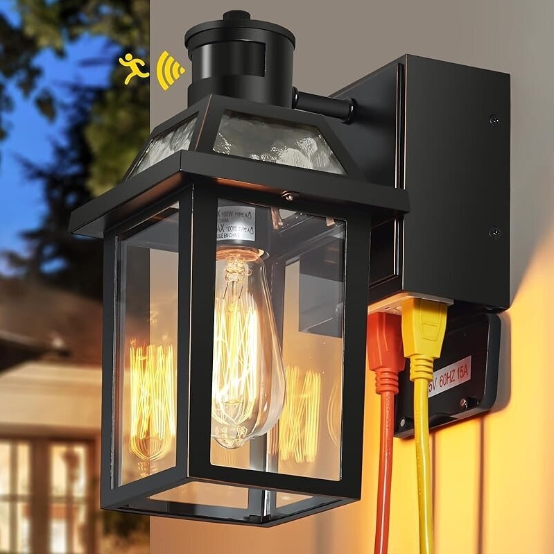 Yisuro Porch Lights with GFCI Outlet - Ultimate Outdoor Lighting Solution