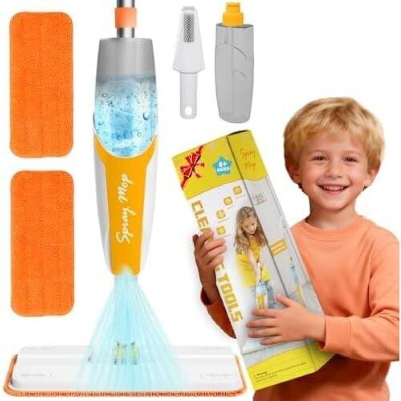 50% Off: Ultimate Cleaning Kit for Kids - Spray Mop & Accessories