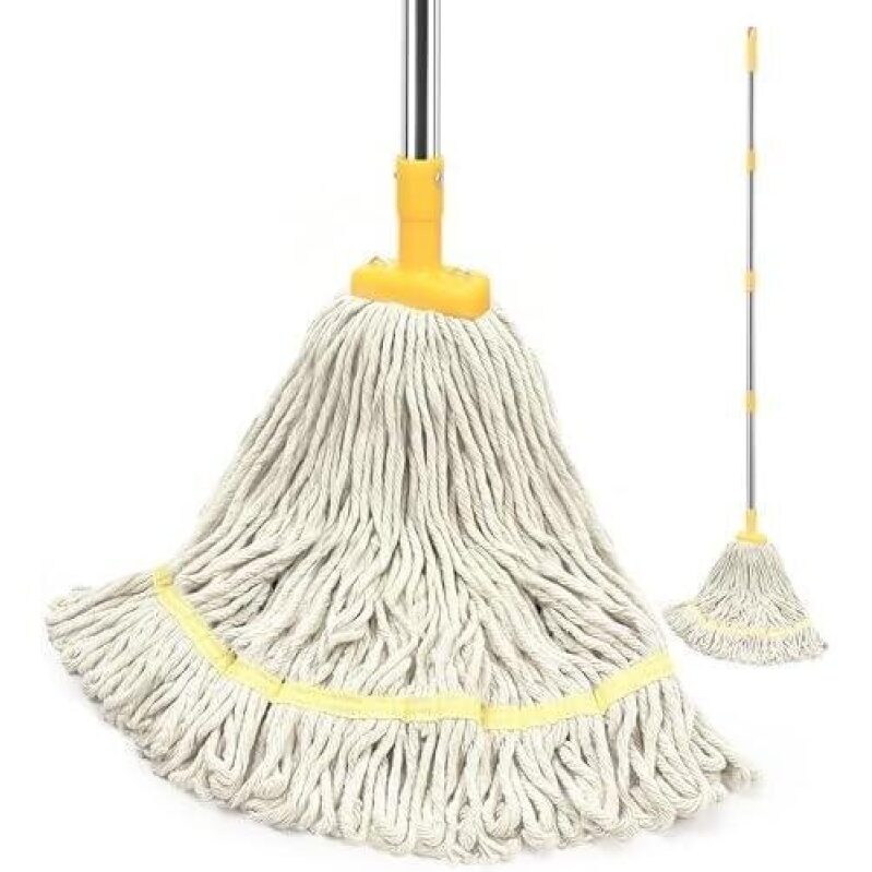 Premium Indoor Mop with Adjustable Handle - 50% Discount