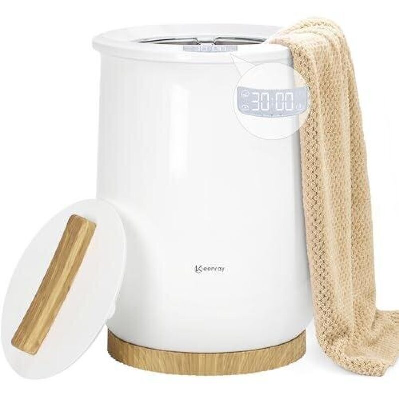 Timed Heating Towel Barrel with 3 Temperature Settings - 48% Off