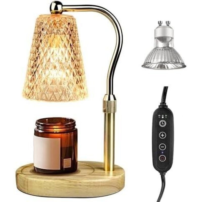 Adjustable 50W Single Lamp Timer Aromatherapy Candle Lamp - 50% Discount
