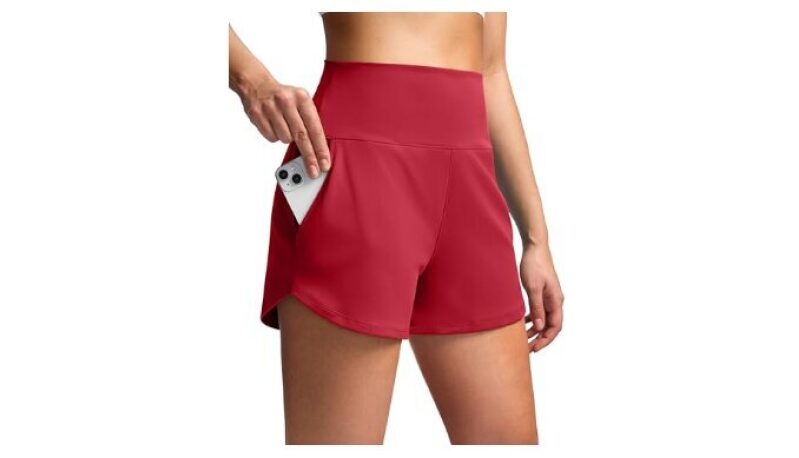 Soothfeel High Waisted Athletic Running Shorts for Women - Tummy Control & Versatility