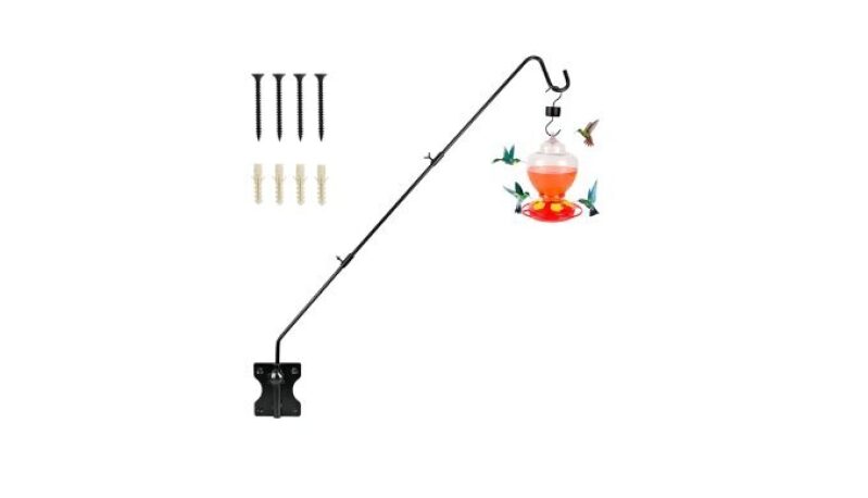 DAEHUI Deck Bird Feeder Hanger with 3in Clamp for Railing