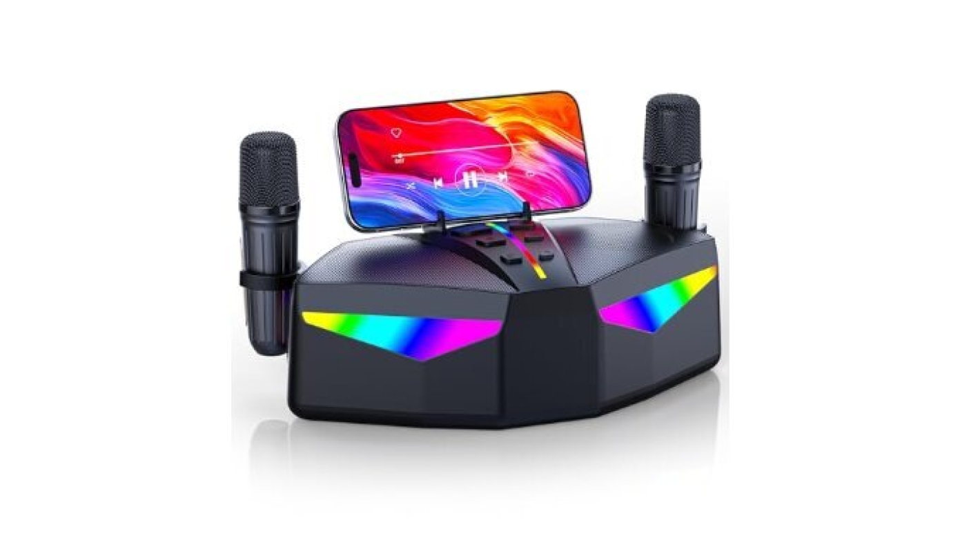 Portable Karaoke Machine with 35W Speaker & LED Effects - Ideal for Home & Outdoor Parties