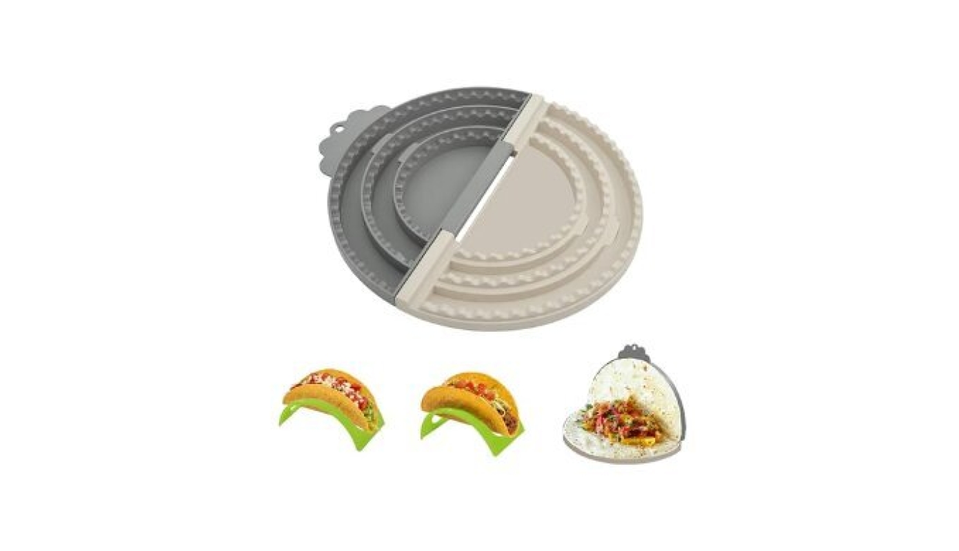 3-in-1 Tortilla Sealer & Crimper for 6/8/10 Inch Tortillas - Multi-Size Quesadilla Maker