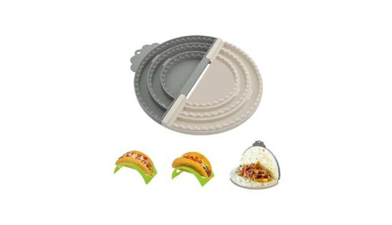 3-in-1 Tortilla Sealer & Crimper for 6/8/10 Inch Tortillas - Multi-Size Quesadilla Maker