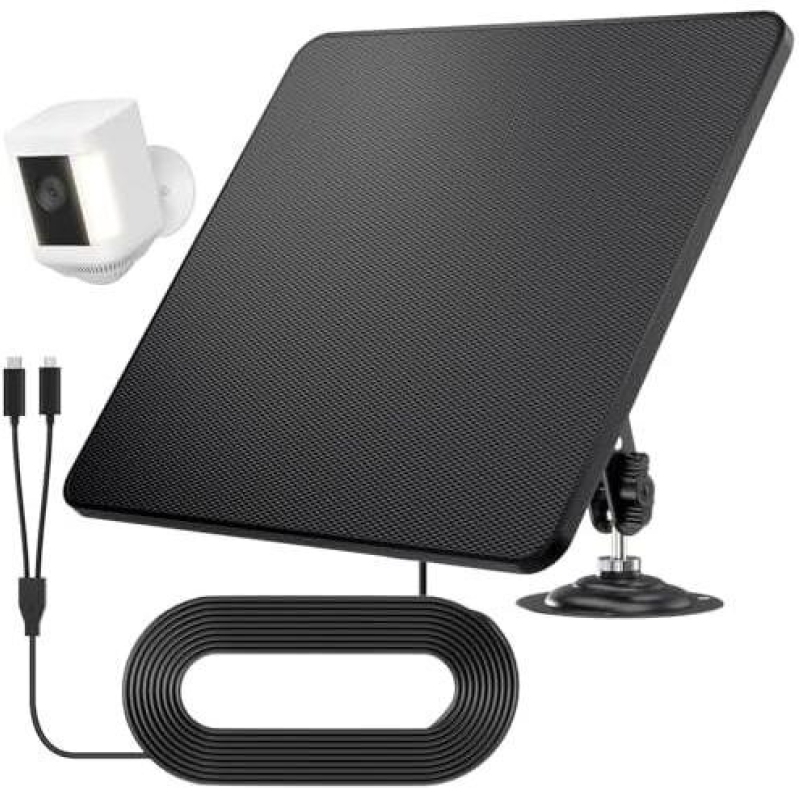 Ring 6W 360° Adjustable Waterproof Solar Charger with Camera