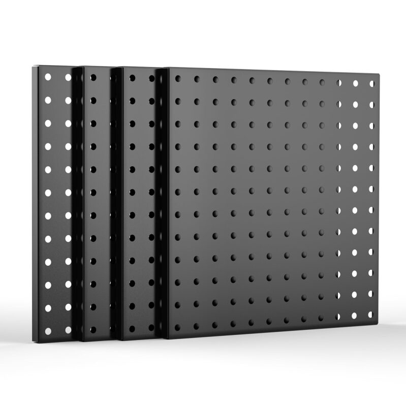 4-Pack Metal Pegboard Panels - Perfect for Wall Organization