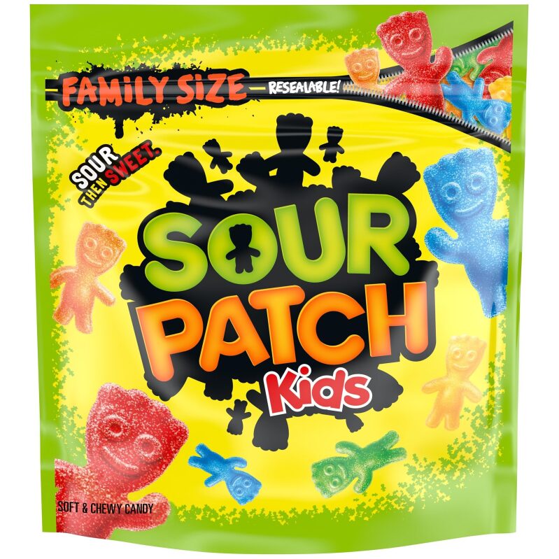 Sour Patch Kids Soft & Chewy Candy, Assorted Fruits, 1.8lb