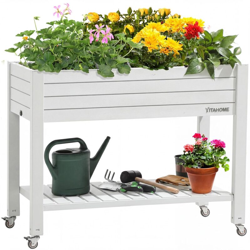 YITAHOME Elevated Garden Bed Kit - Smart Water Management & Stylish Design