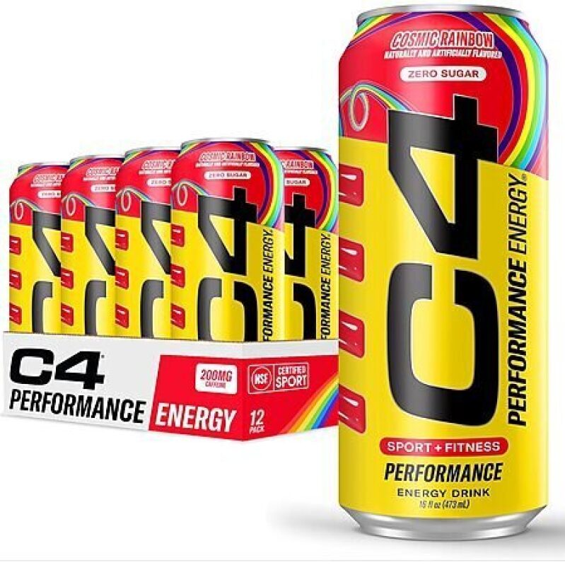 12-Pack C4 Performance Energy Drink (Cosmic Rainbow) - Affordable and High-Value