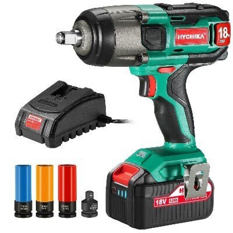 Powerful 18V Brushless Cordless Impact Wrench for Heavy-Duty Tasks