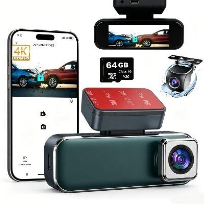 7Track Dual Dash Cam with 4K Ultra HD and GPS Tracking