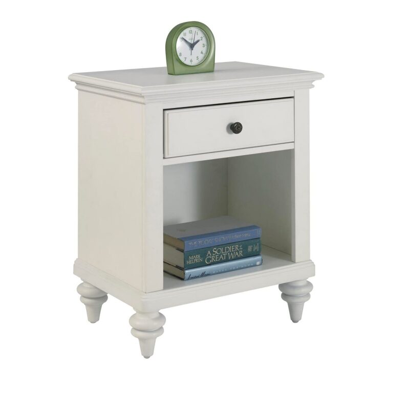 Bermuda White Nightstand - Stylish and Functional Bedroom Furniture