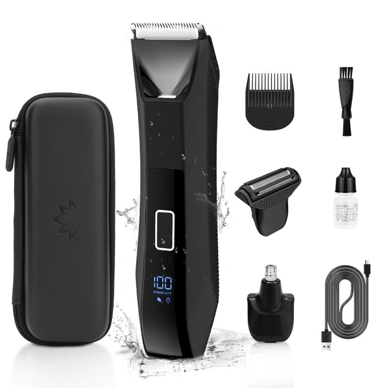 Manscape 3-in-1 Body Trimmer for Men - IPX7 Waterproof, Travel-Friendly Grooming Solution