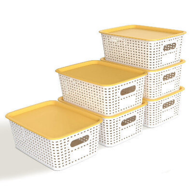 AREYZIN Storage Box Set - 6 Pack with Lids for Organized Living