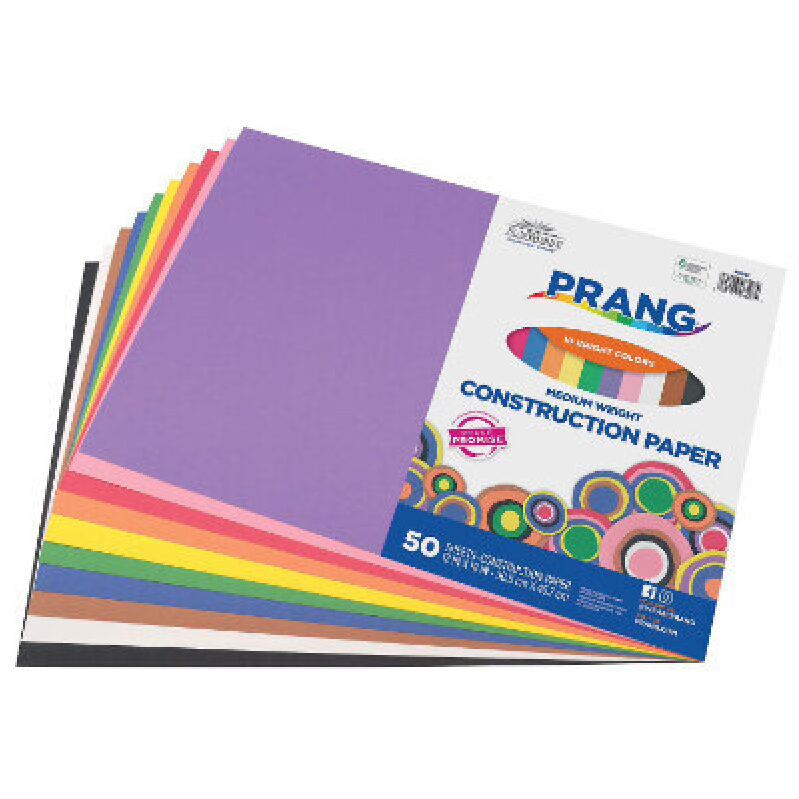 Prang Medium Weight Construction Paper - 50 Sheets, 12