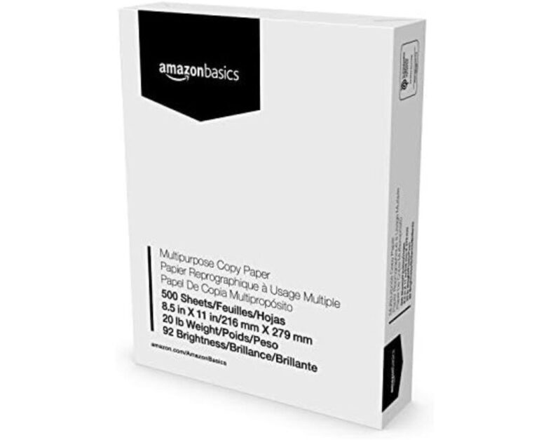Amazon Basics A4 Printing Paper - 500 Sheets, Prime Eligible