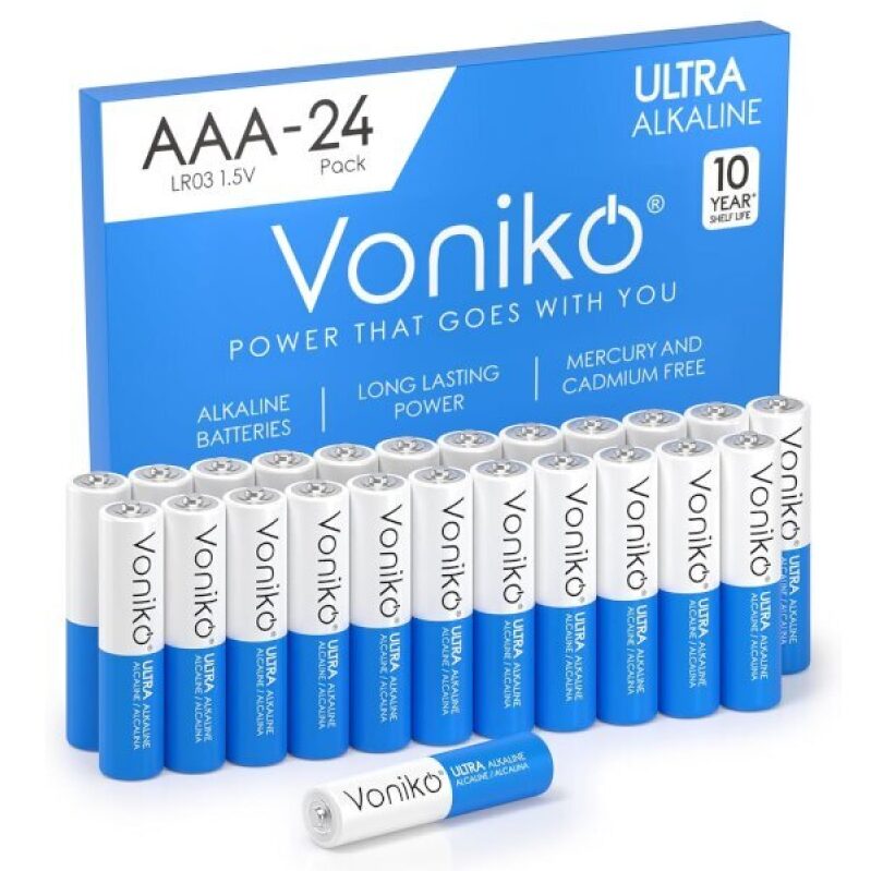 Prime members: Voniko 24-pack premium-grade AAA batteries for $7