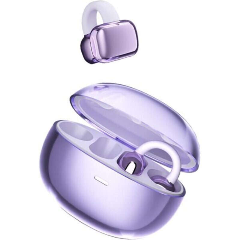 schainyan Wireless Open-Ear Earbuds with ENC Noise Cancellation - Purple Taro