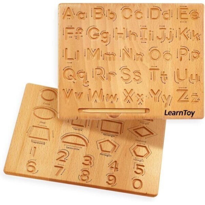 Montessori Wooden Alphabet Tracing Board - Educational Toy for Kids