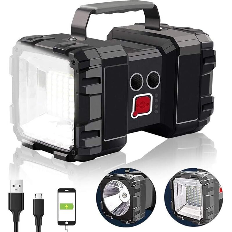 AlpsWolf Rechargeable 20000mAh 4000LM LED Flashlight - High-Powered Outdoor Lighting