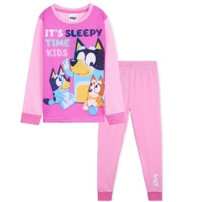 Bluey Girls' Long-Sleeve Sleepwear Set