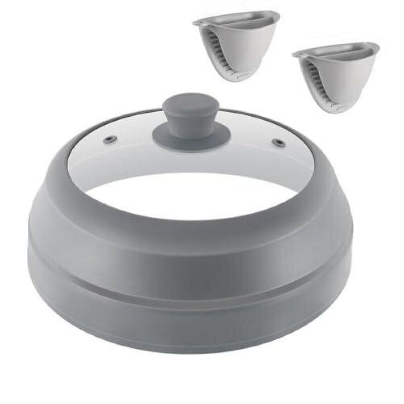 10.5 Inch Foldable Silicone Lid with Spill Guard - 40% Off