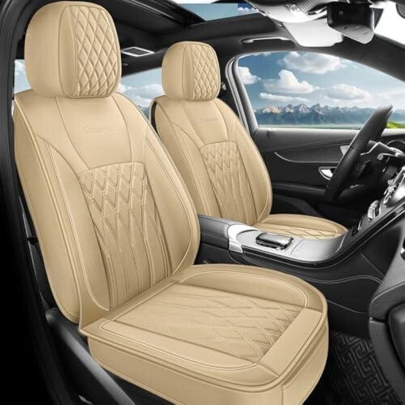 5-Piece Set Breathable Waterproof Leather Car Seat Covers - 50% OFF