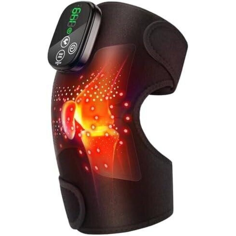 Wireless Rechargeable Heating Knee Pad Massager with 53% Discount
