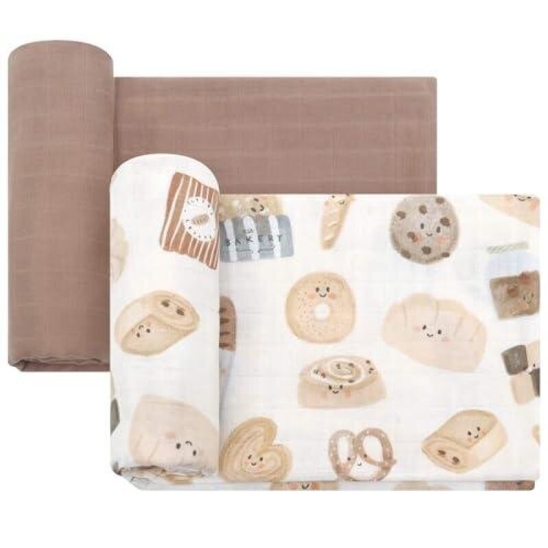 Organic Cotton 47-inch Baby Swaddle Wraps - 25% Off