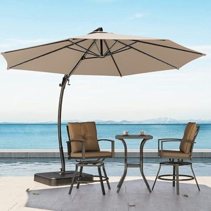 Get 60% Off on 11-Foot 360° Rotating Windproof Umbrella for Patio