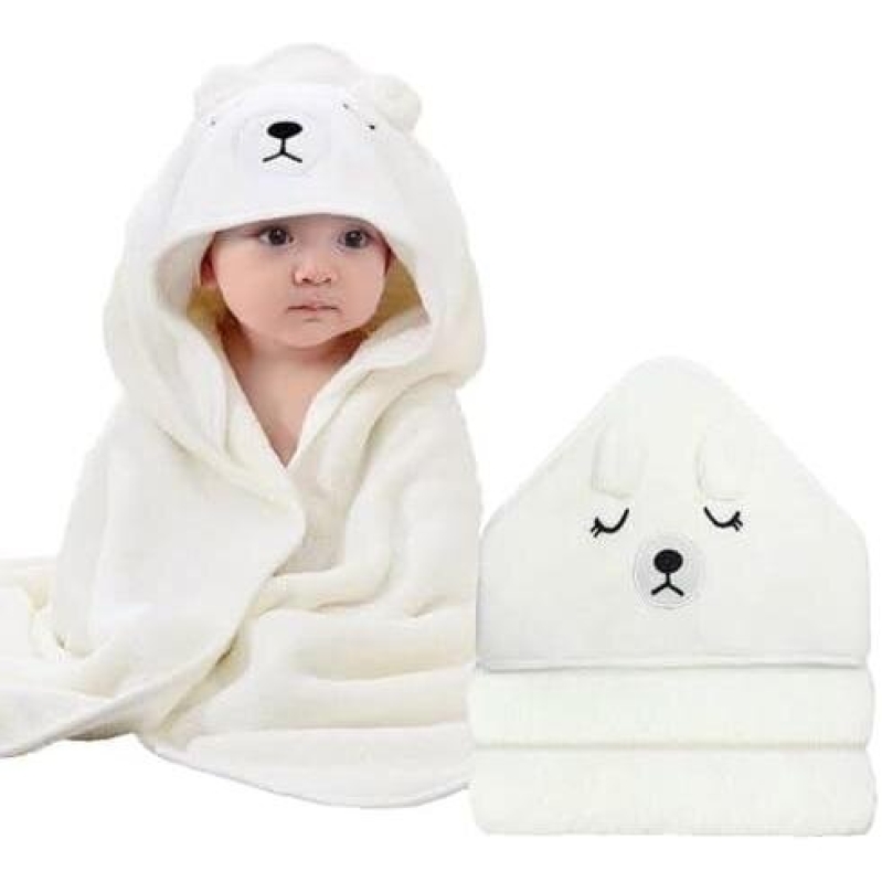 Affordable Organic Cotton Hooded Towel for Babies - 46% Off
