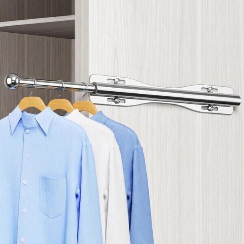 12 Inch Wardrobe Valet Parking Rod - Extendable, Space-Saving Solution