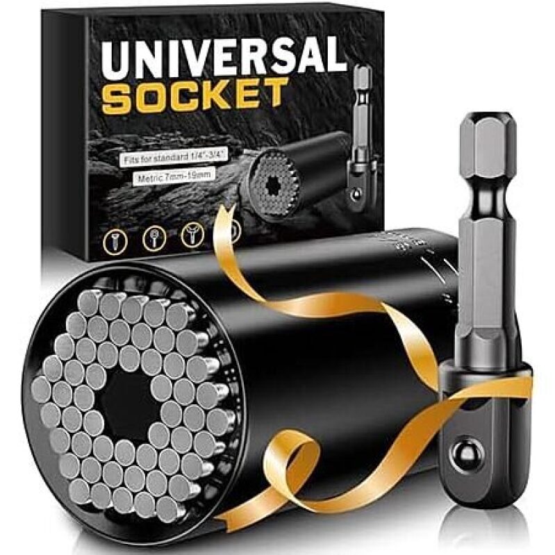Wareon Universal Socket with Drill Adapter - 7-19mm, Highly Rated
