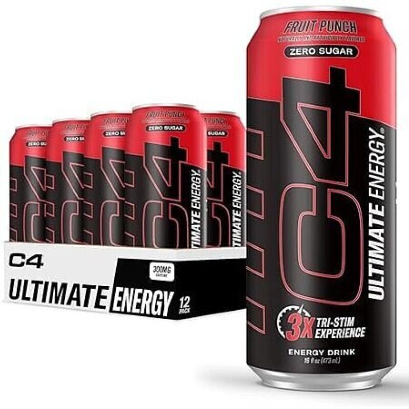 12-Pack Cellucor C4 Ultimate Energy Drink (Fruit Punch) - Unbeatable Value