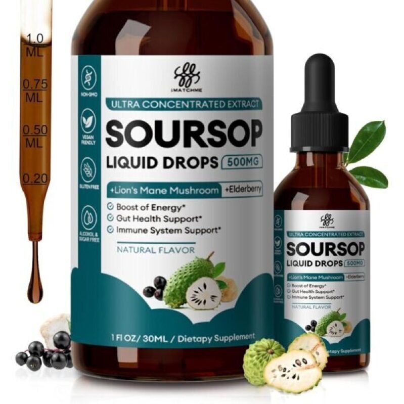 SourSop Liquid Drops - Boost Energy, Gut & Immune Health