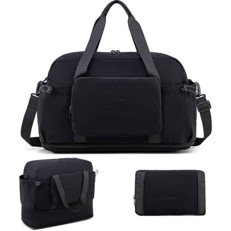 VoyaKode Foldable Travel Bag - Expandable Personal Item Luggage for Men and Women