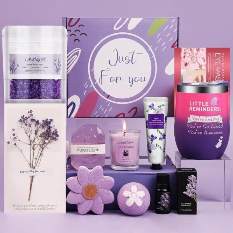 Lavender Self-Care Gift Box for Her - 50% Off