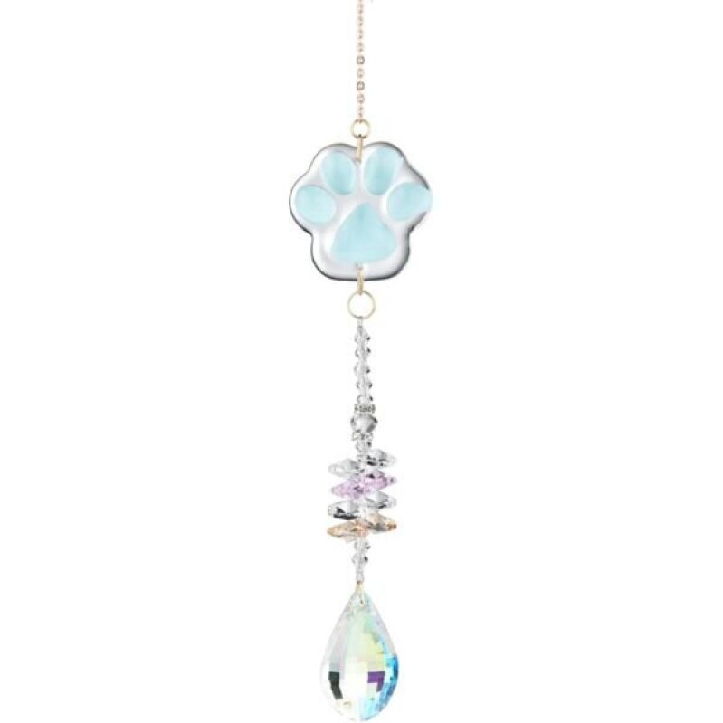 Paw Print Crystal Light Catcher - Enhance Your Space with Beauty