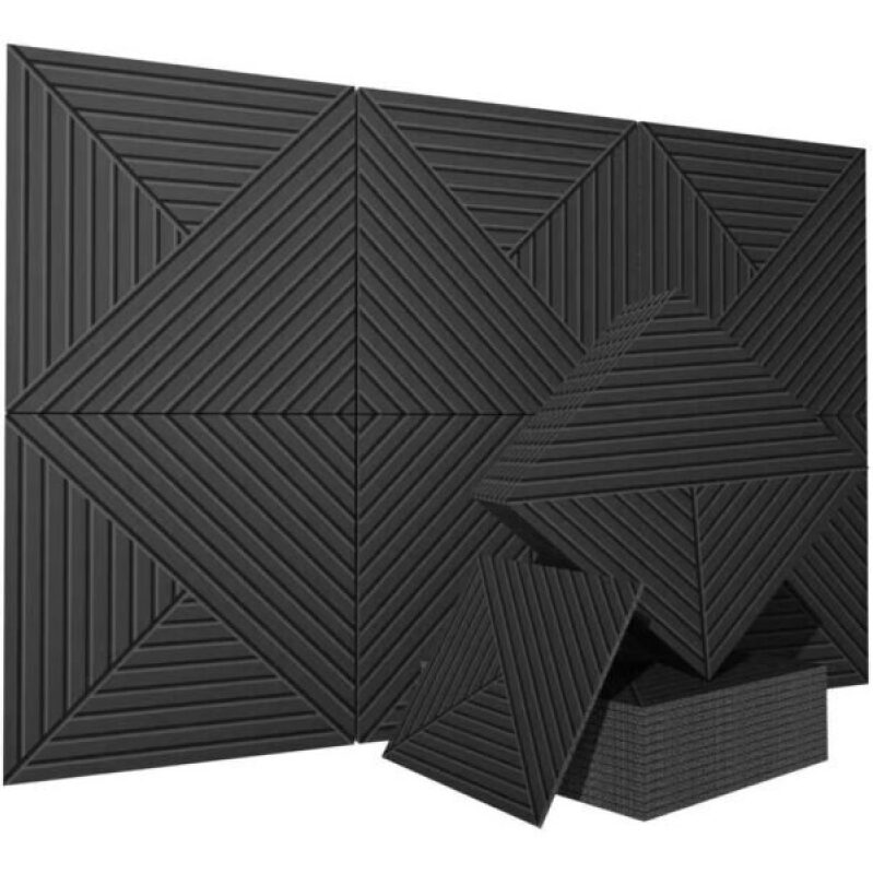 CIUIUTIC Acoustical Wall Panels, 6 Pack 20x20 Sound Absorbing Wall Art