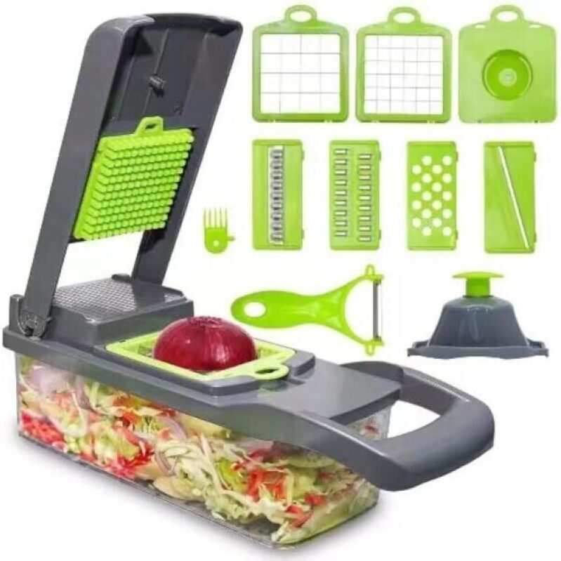 16 in 1 Food Chopper - Onion Vegetable Slicer Cutter Dicer, Veggie Cutter with Container
