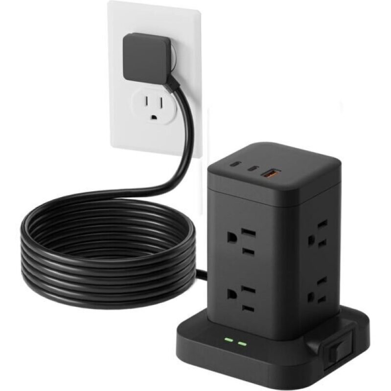 Power Strip Tower with Surge Protector and USB-C Ports - 51% Off